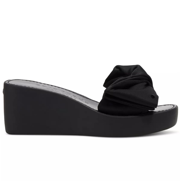 Kate Spade New York Women's Wedge Sandals in Black 11B - Picture 2 of 12